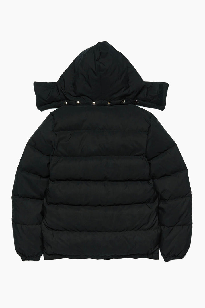 Down jacket with removable hood - Black