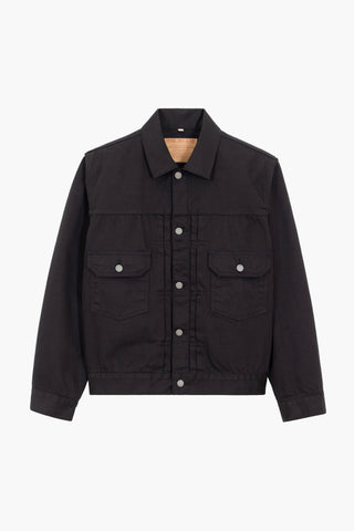 Type II Trucker Jacket 'Pioneer Jacket' - Denim Selvedge Black
