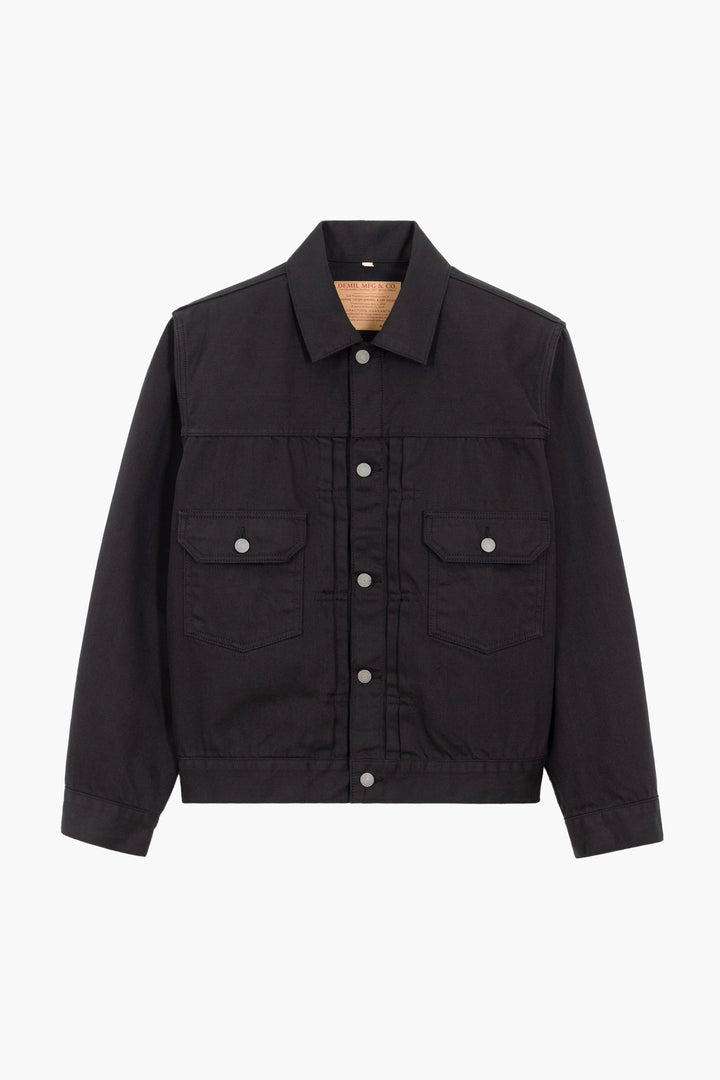 Type II Truckerjack 'Pioneer Jacket' - Zwart Selvedge Denim