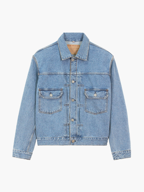 Veste Trucker Type II 'Pioneer Jacket' - Denim Selvedge Light Indigo