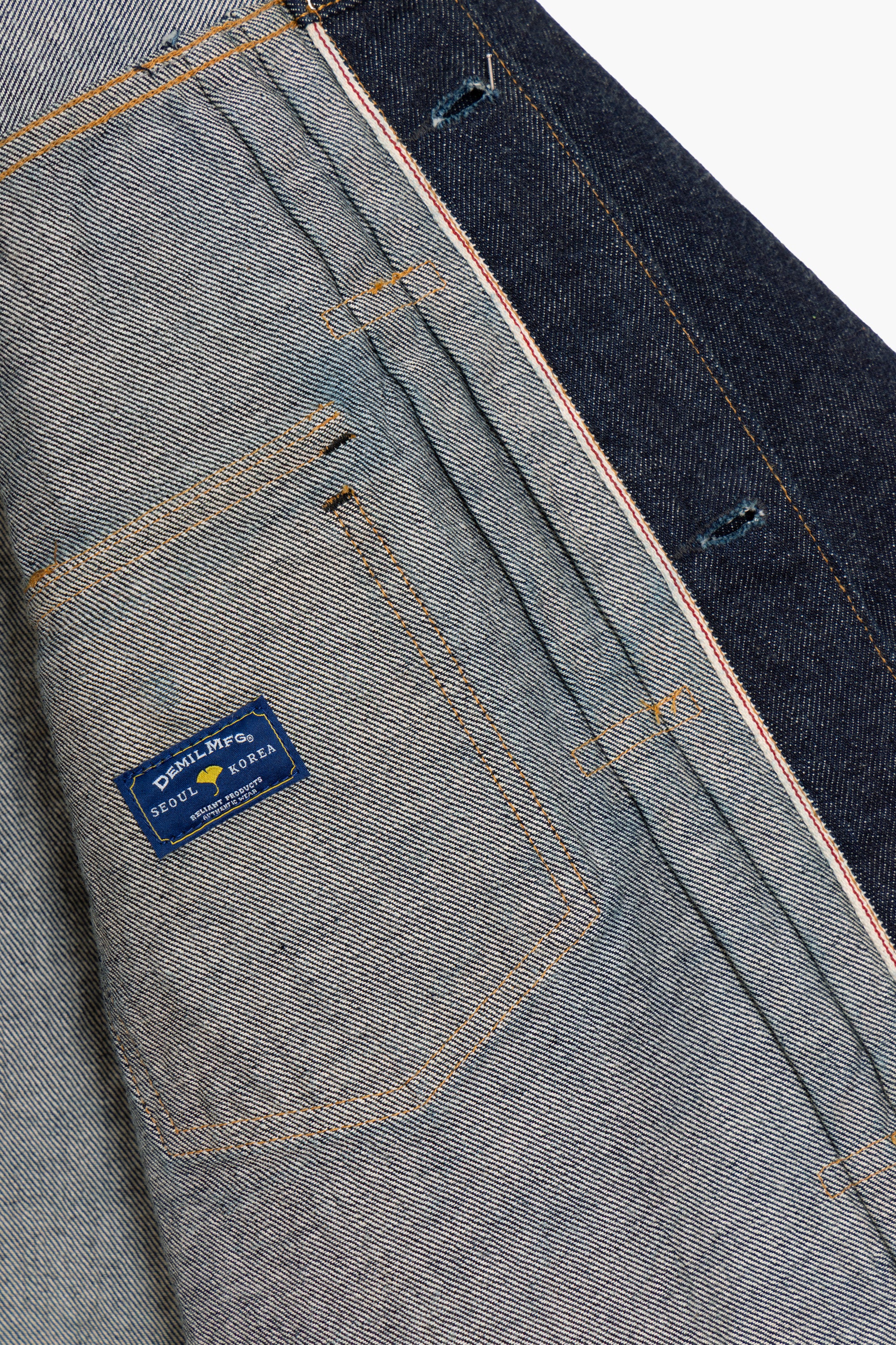 Demil MFG - Veste Trucker Type II 'Pioneer Jacket' Denim Selvedge Brut ...