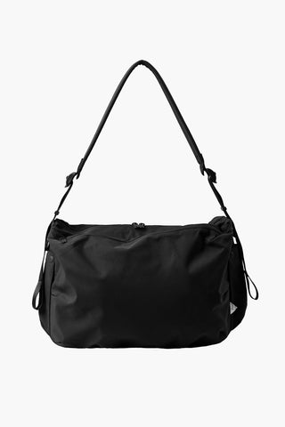 Sac à bandoulière 'Grid Cross Bag' en nylon - Noir