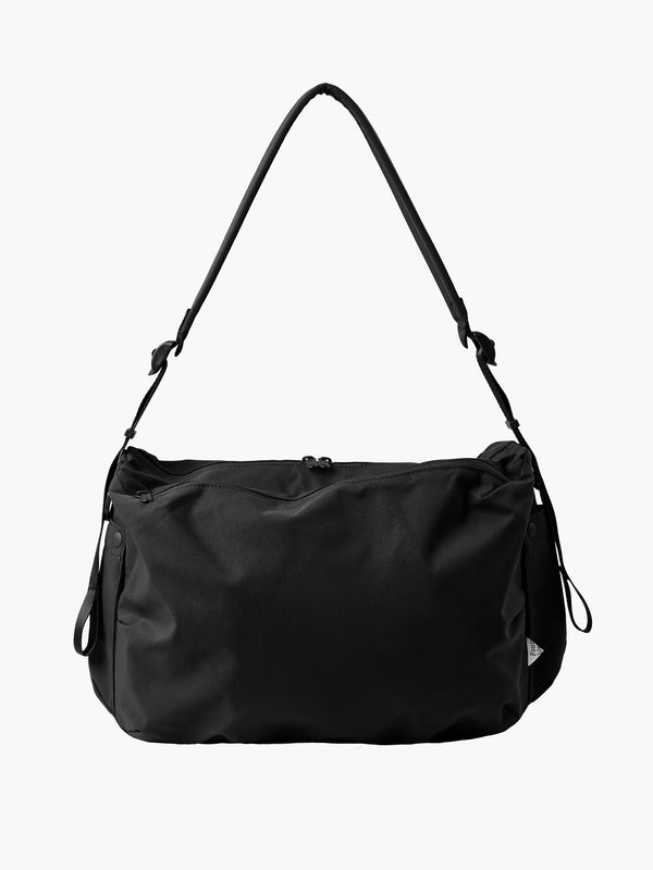 Sac à bandoulière 'Grid Cross Bag' en nylon - Noir