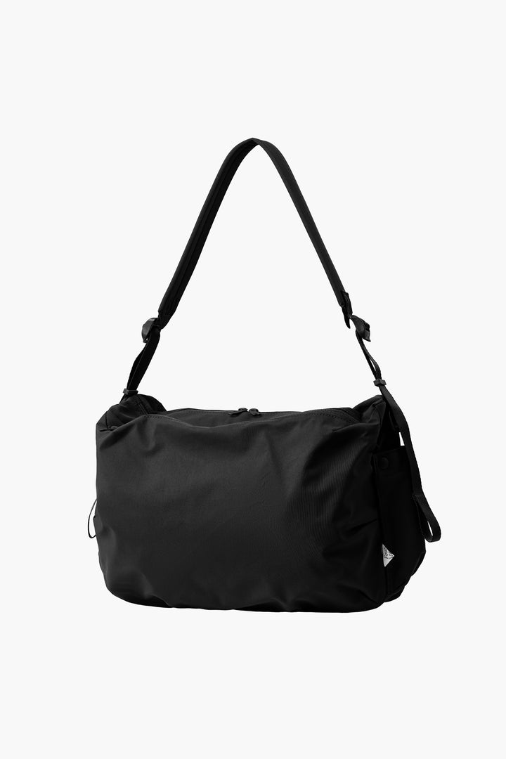 Sac à bandoulière 'Grid Cross Bag' en nylon - Noir