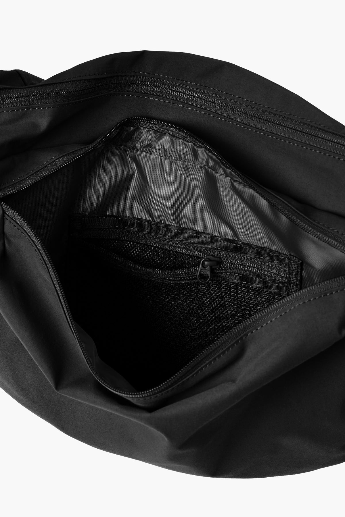 Sac à bandoulière 'Grid Cross Bag' en nylon - Noir