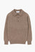 Pull col polo Shaggy Dog en laine - Marron