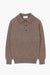 Pull col polo Shaggy Dog en laine - Marron