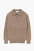 Pull col polo Shaggy Dog en laine - Marron