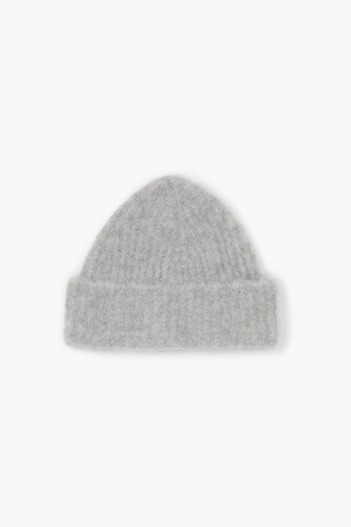 Alpaca Beanie - Light Grey Melange