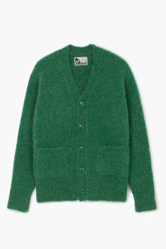 Alpaca Cardigan - Vert Chiné