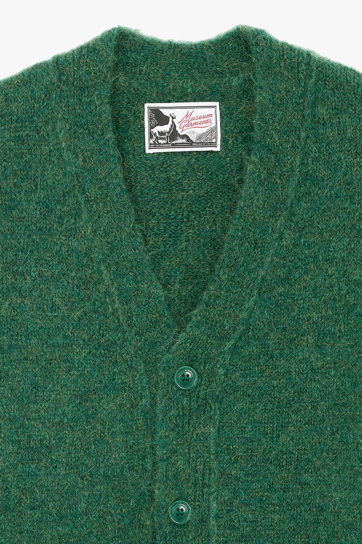 Alpaca cardigan - Groen Gemêleerd