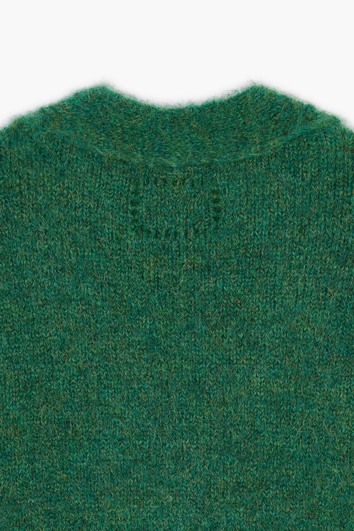 Alpaca Cardigan - Green Melange