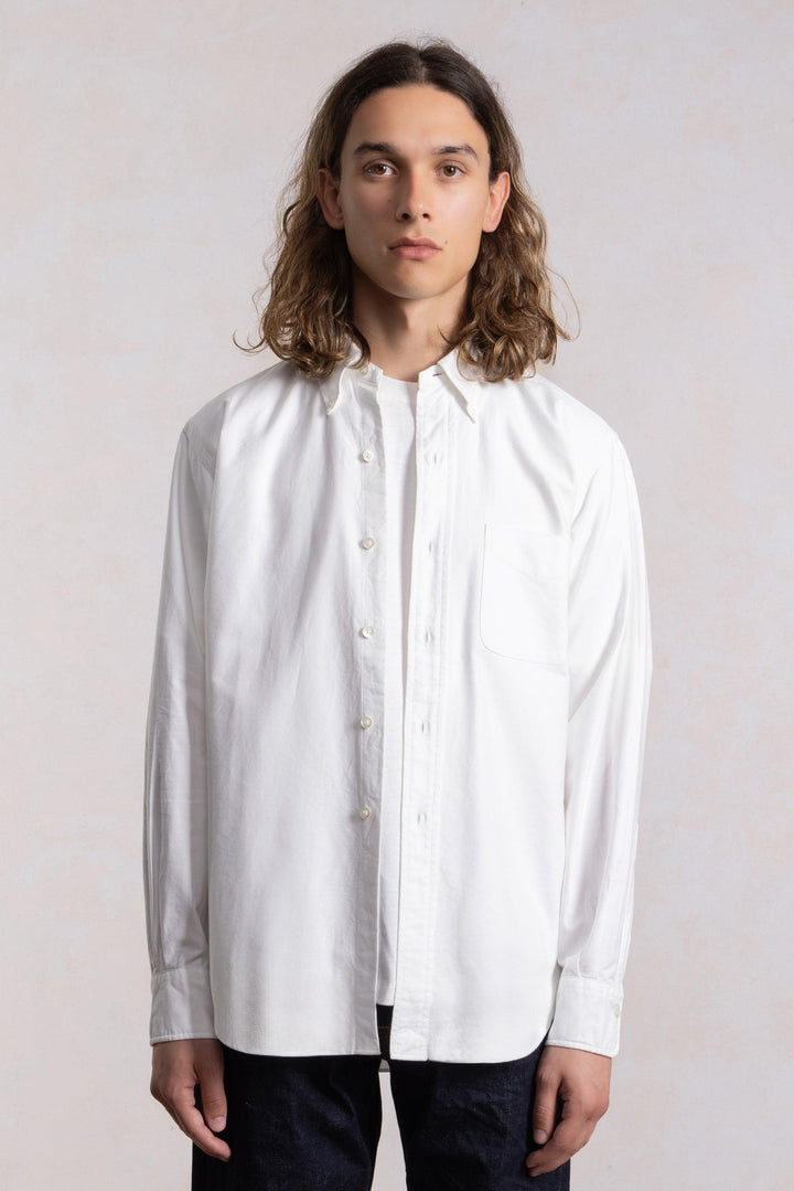 Vintage Ivy' Oxford Shirt - White