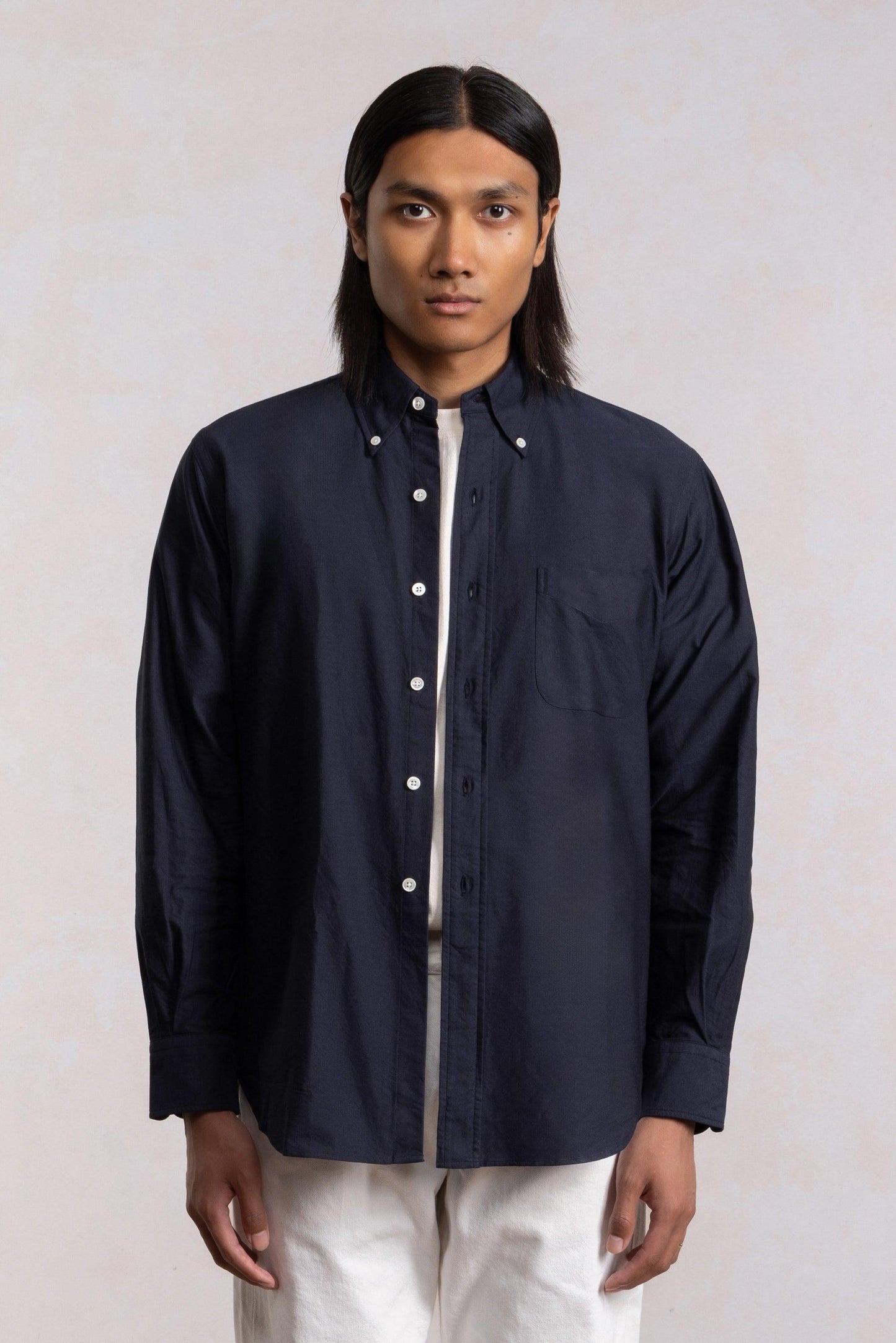 Chemise 'Vintage Ivy' - Oxford Marine
