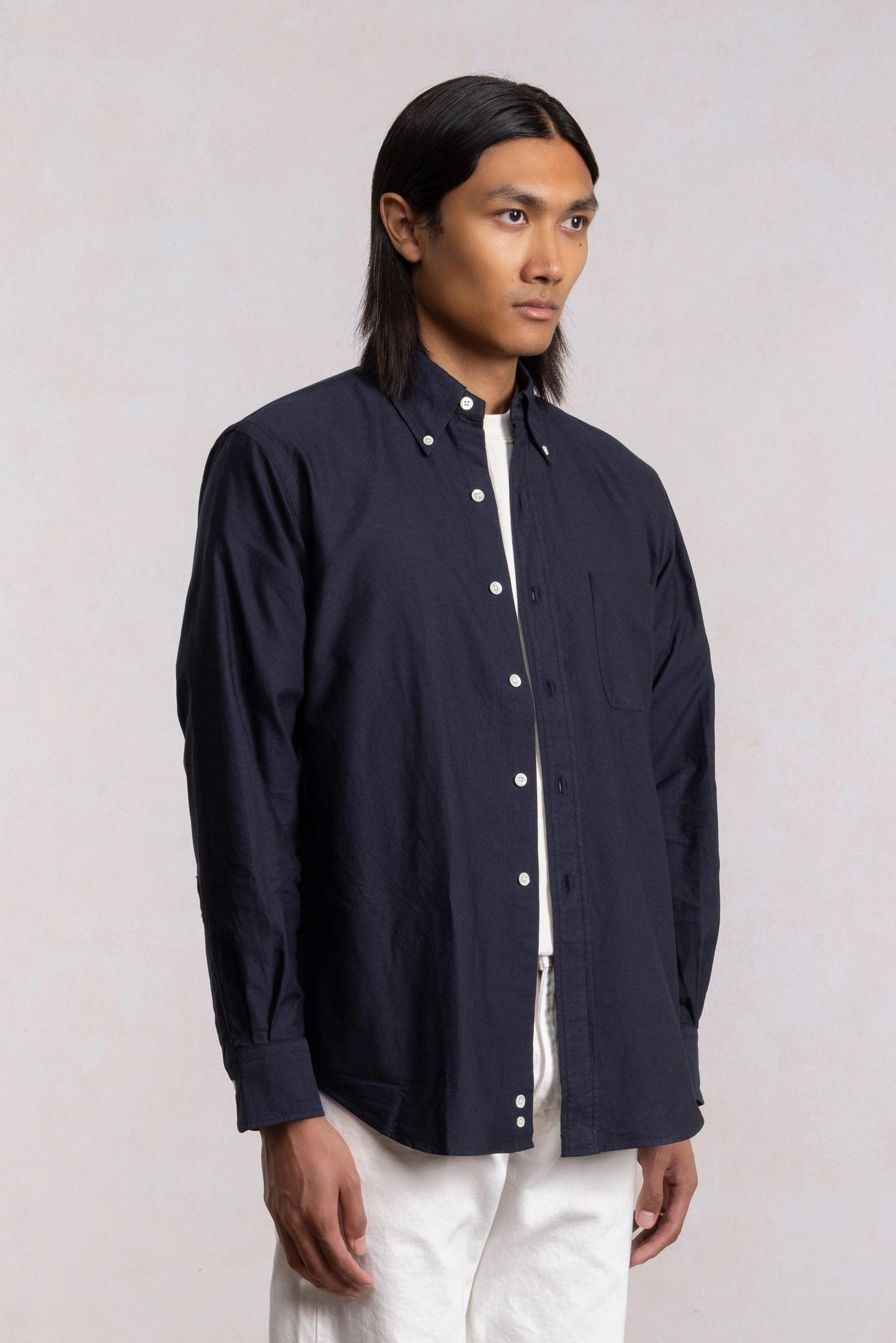 Chemise 'Vintage Ivy' - Oxford Marine