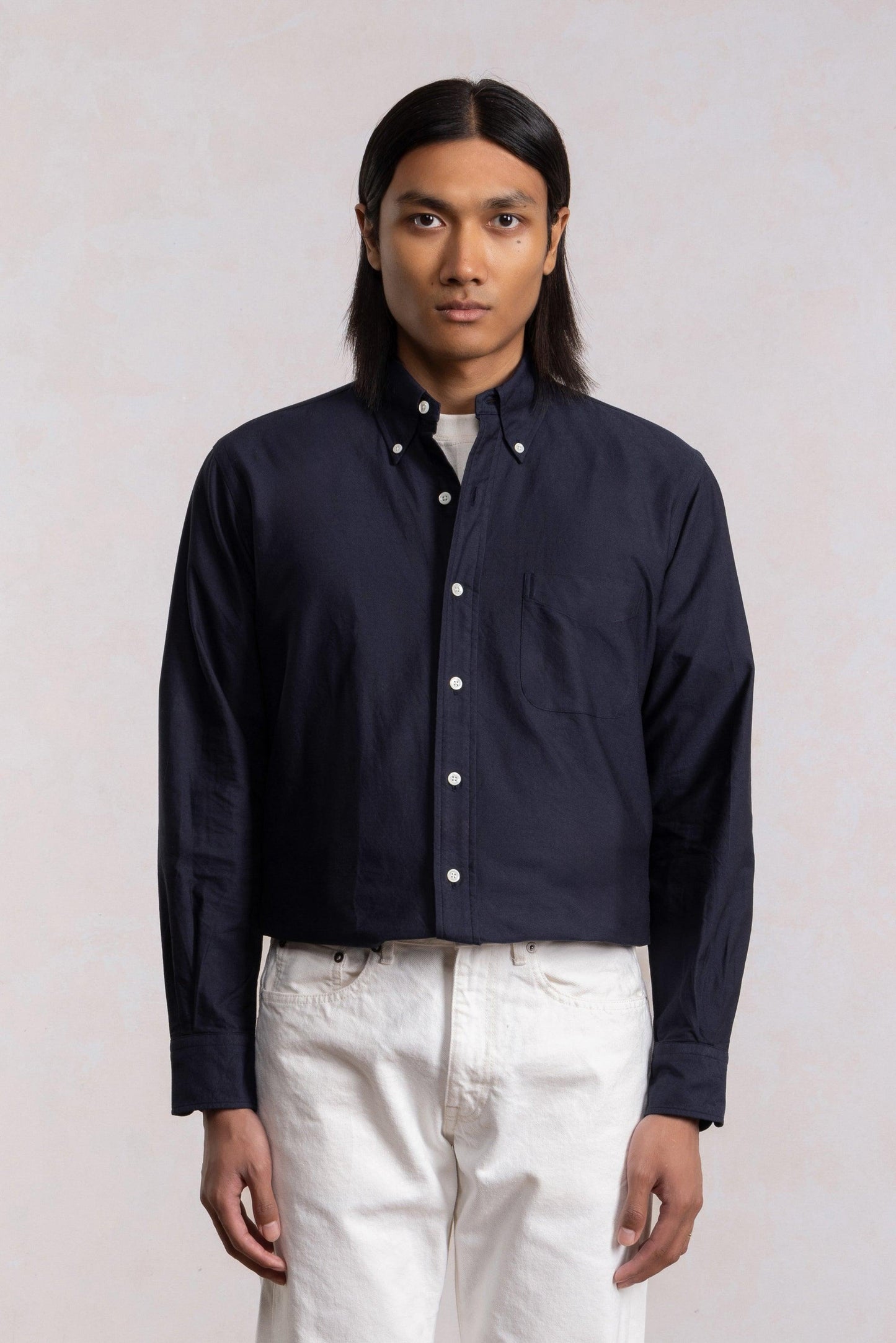 Chemise 'Vintage Ivy' - Oxford Marine