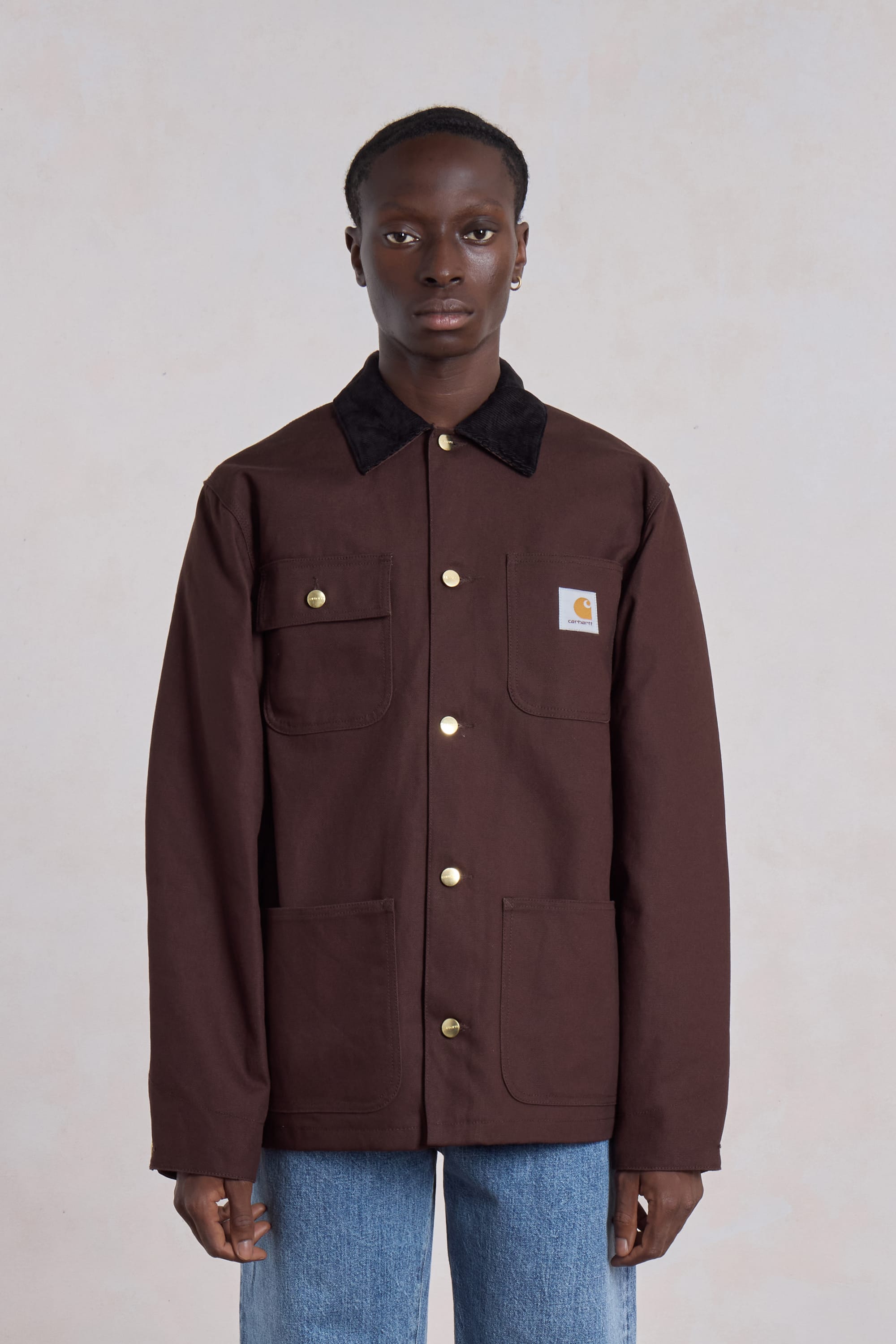 希少　Carhartt Michigan Chore Coat Brown Carhartt Jacket: Michigan Chore Coat (Spring) Dusty Hamilton Brown