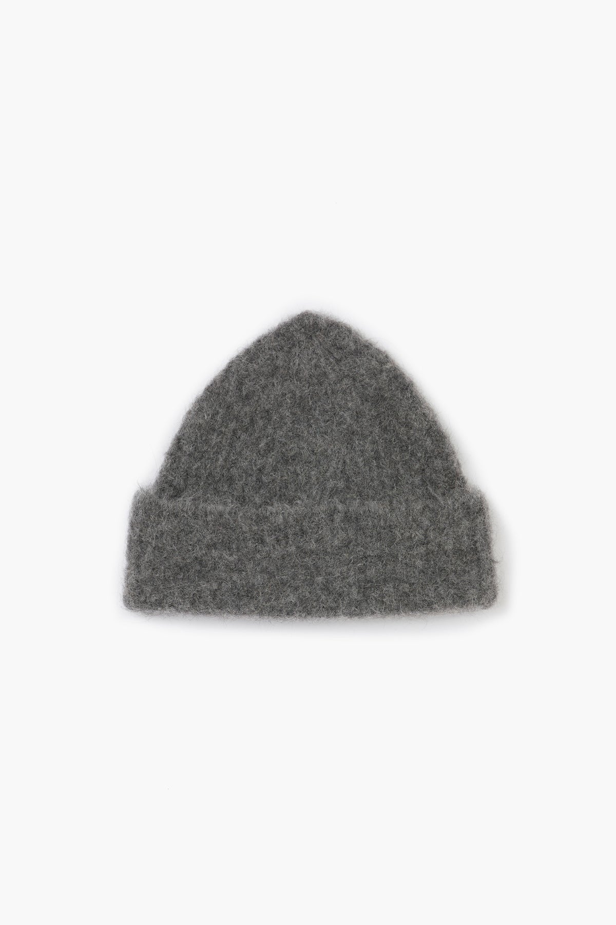 Alpaca Beanie - Dark Grey Melange
