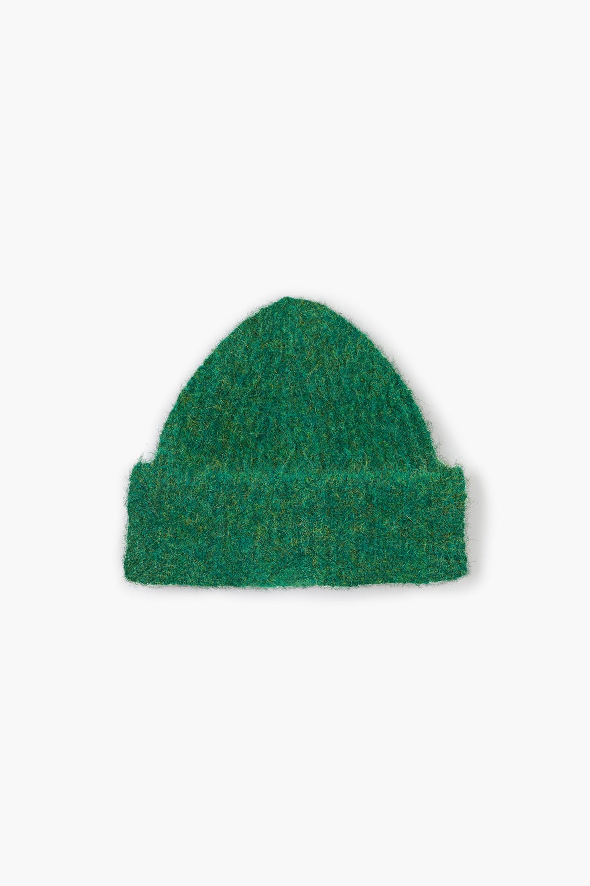 Alpaca Beanie - Green Melange