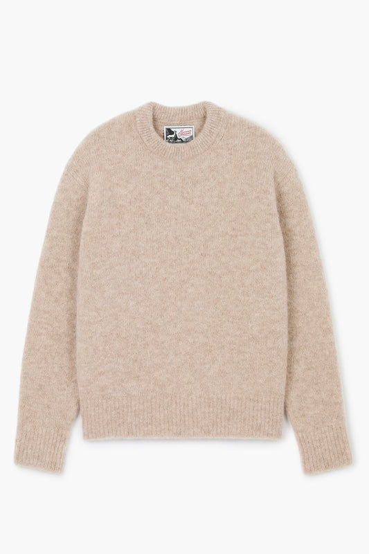 Alpaca Sweater - Beige Chiné