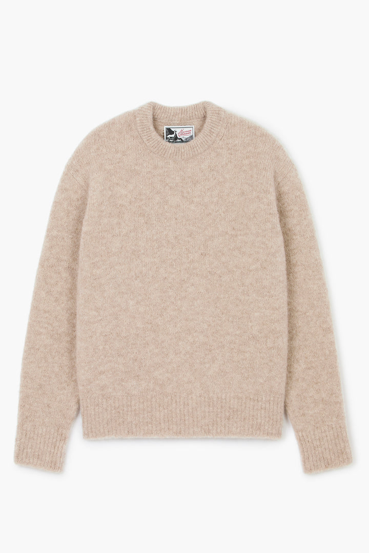 Alpaca Sweater - Beige Chiné