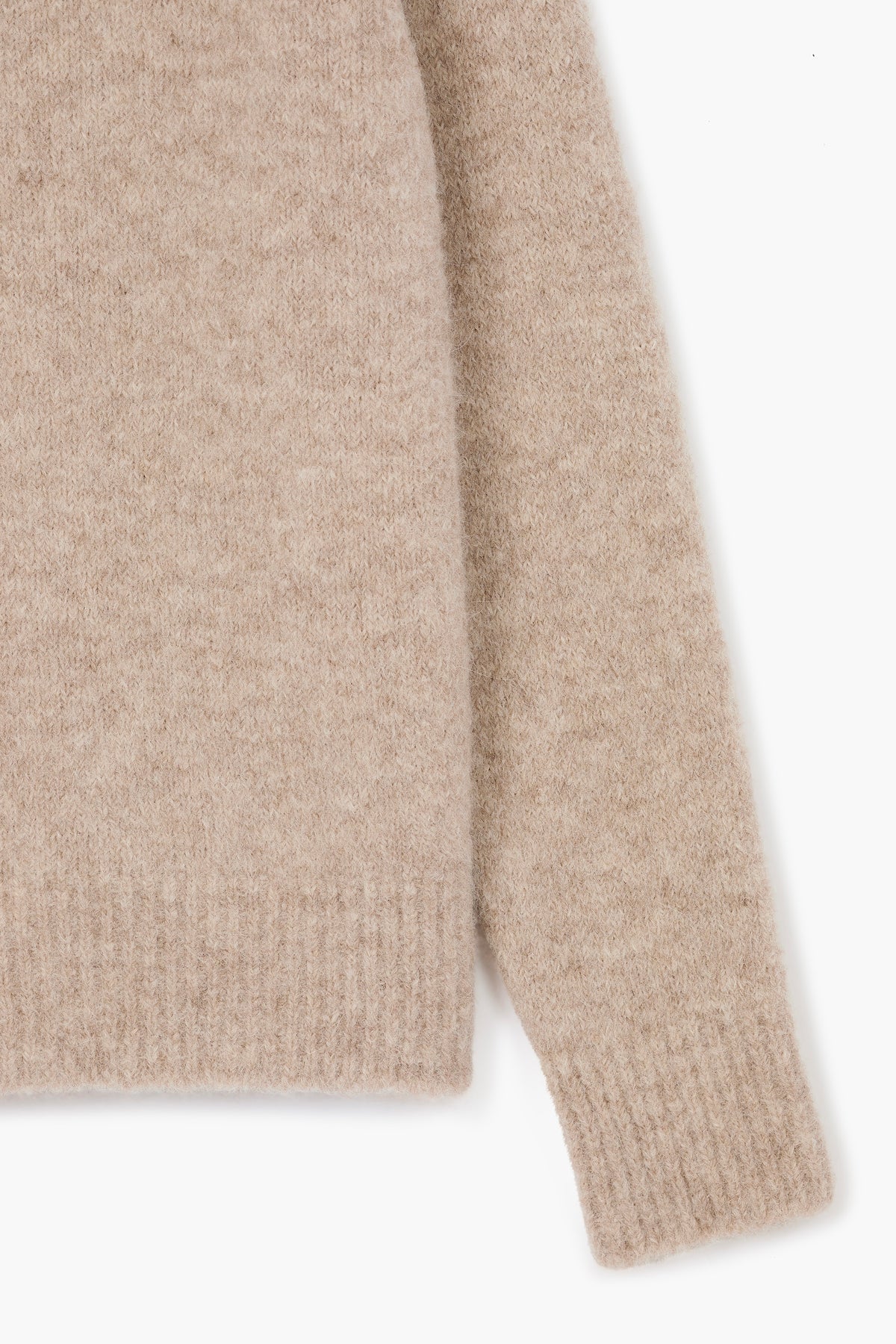 Alpaca Sweater - Beige Melange
