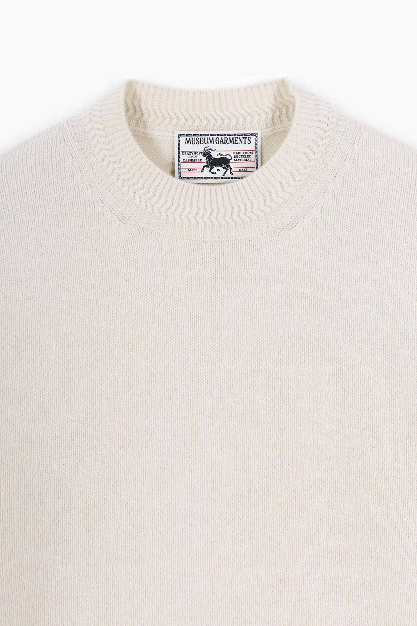 Relaxed Cashmere Crewneck – Ecru