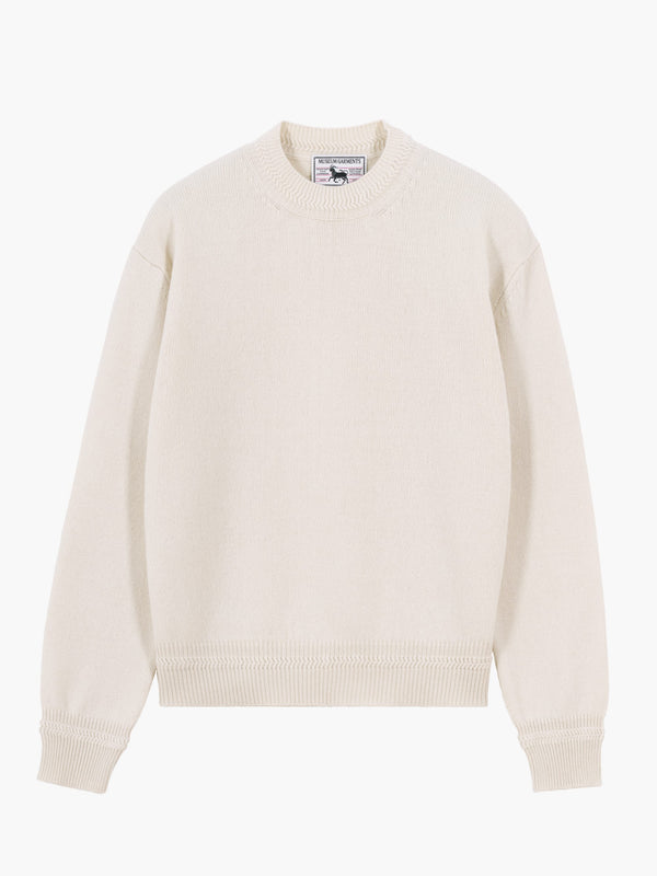 Relaxed Cashmere Crewneck - Ecru