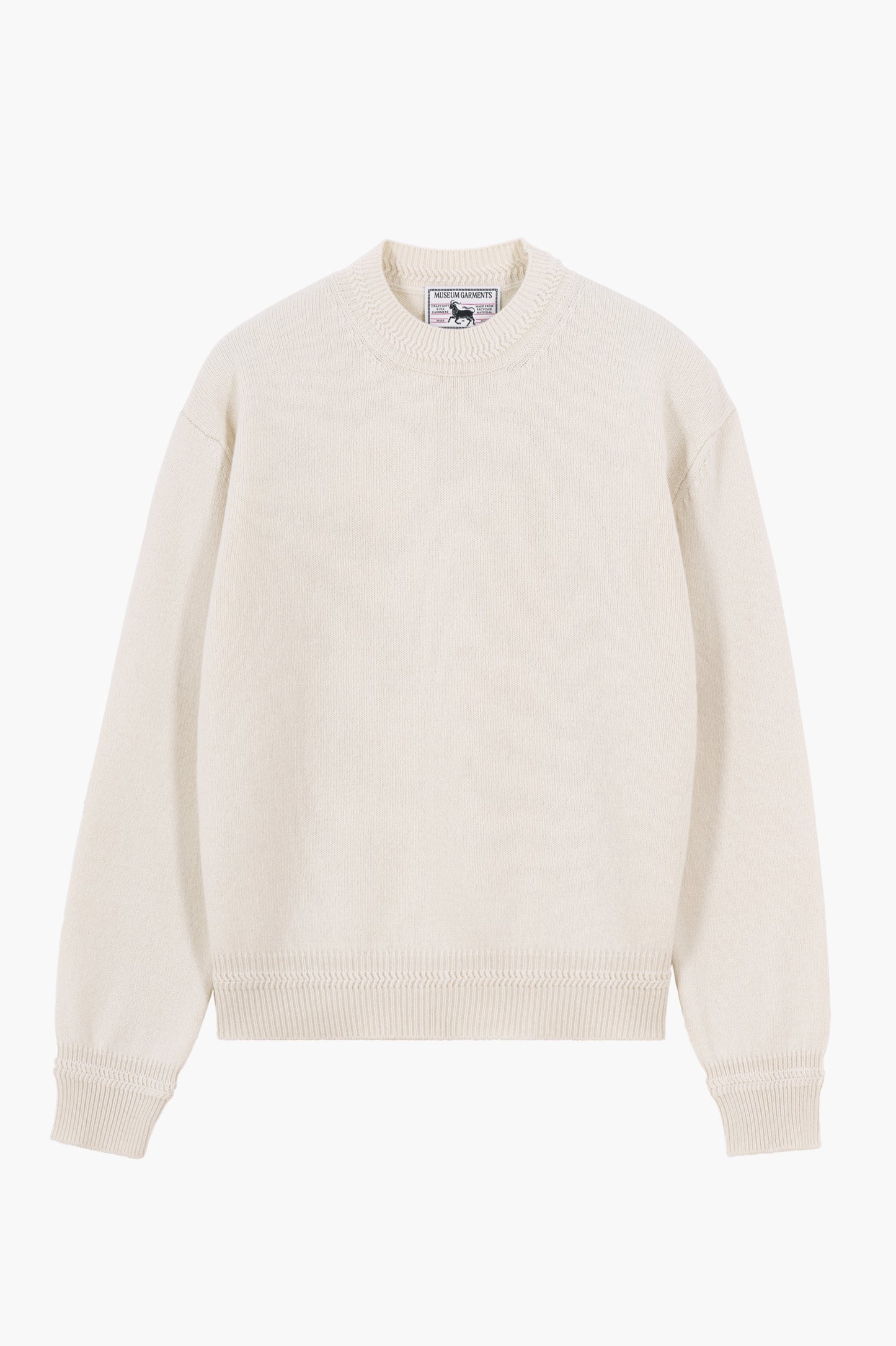 Relaxed Cashmere Crewneck – Ecru