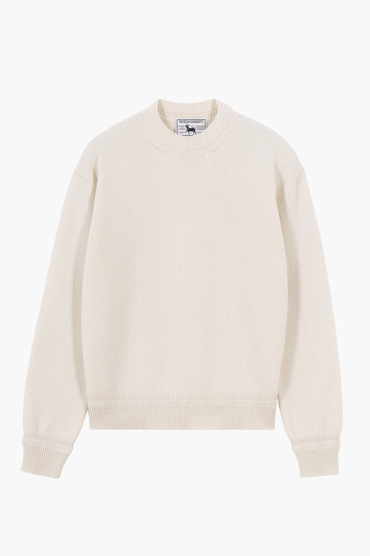 Relaxed Cashmere Crewneck – Ecru