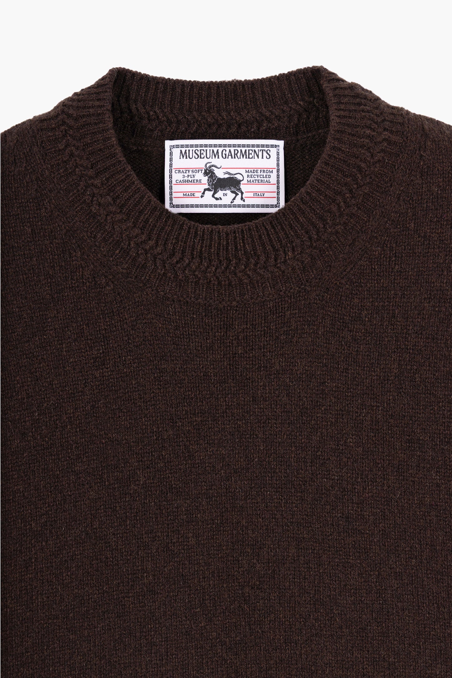 Relaxed Cashmere Crewneck - Brown