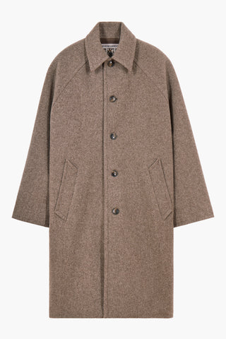 Car Coat Raglan - Heather Beige Wool