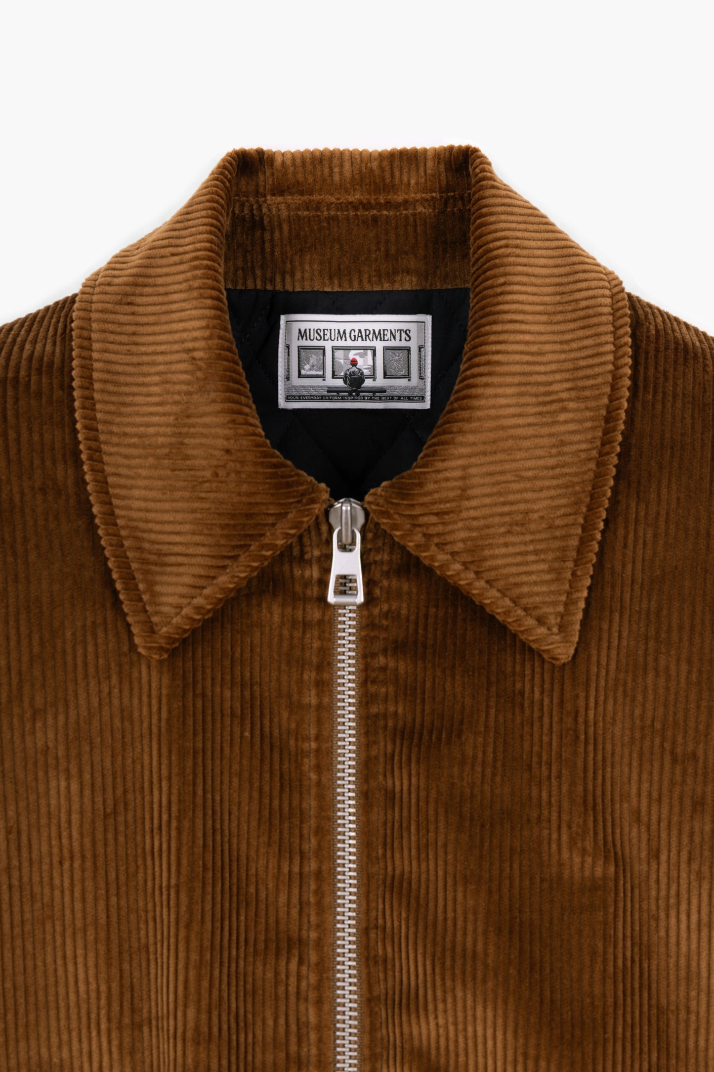 Exhibition Padded Jacket - Velours côtelé Marron