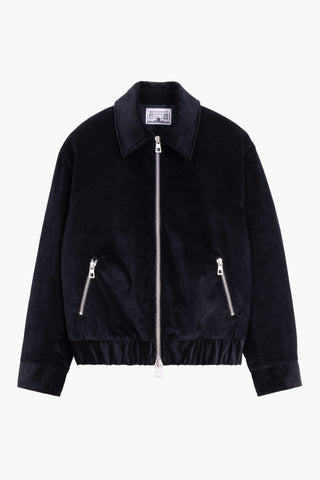 Exhibition Padded Jacket - Velours côtelé Black