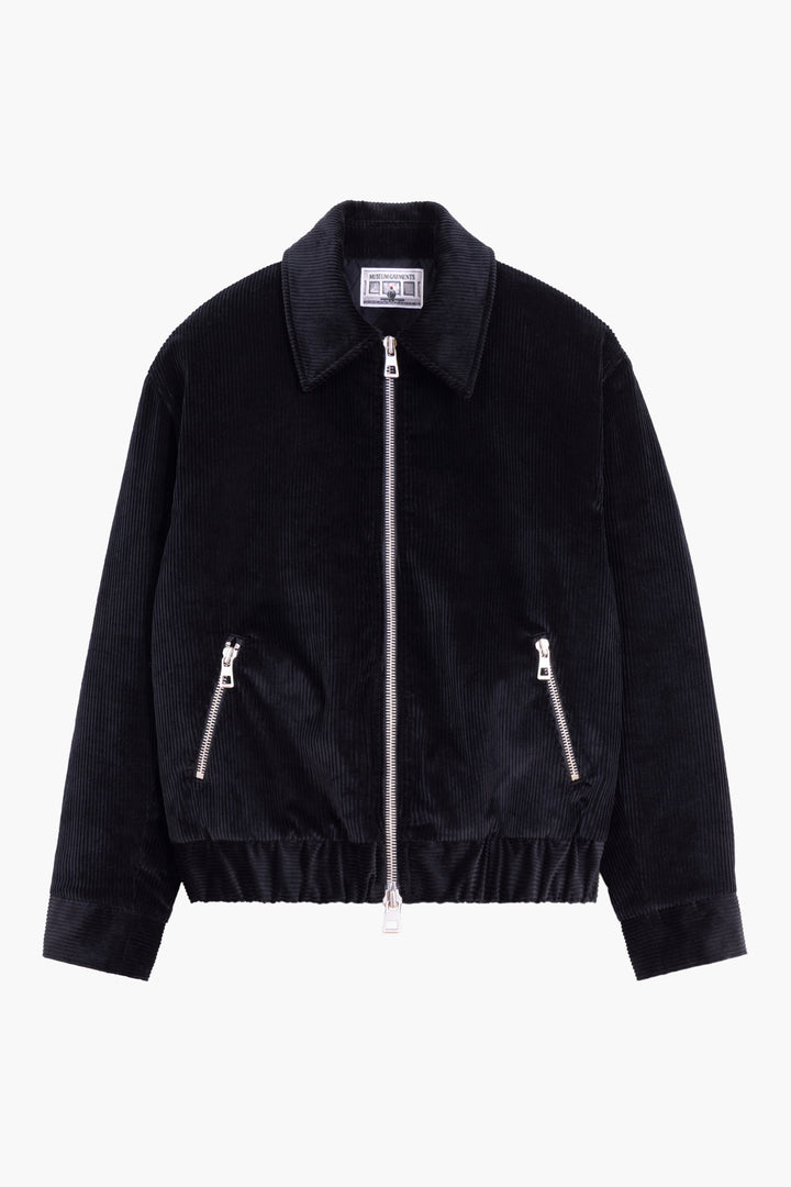 Exhibition Padded Jacket - Velours côtelé Black