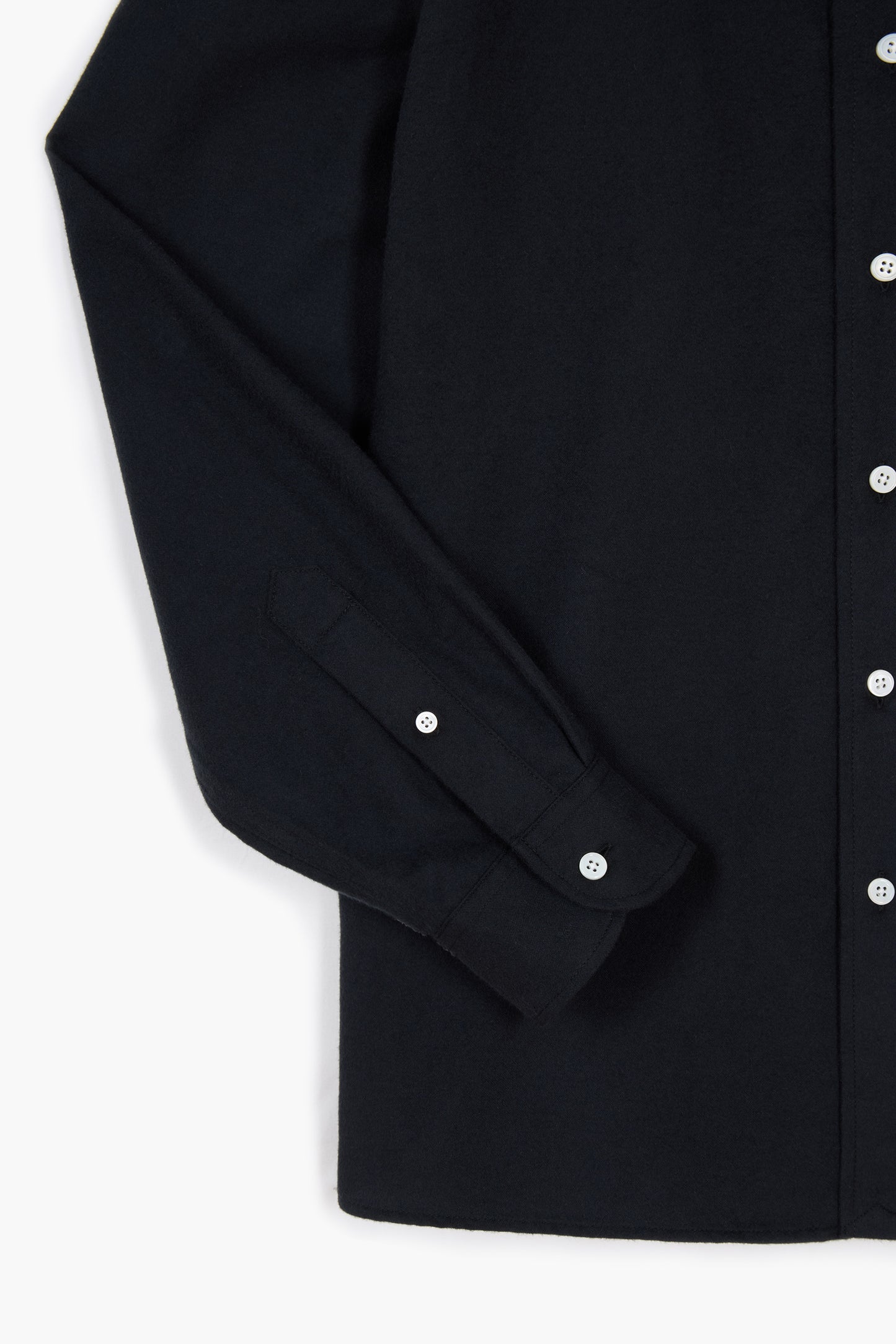 Dad's Shirt - Oxford brossé Noir