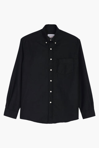 Dad's Shirt - Oxford brossé Noir