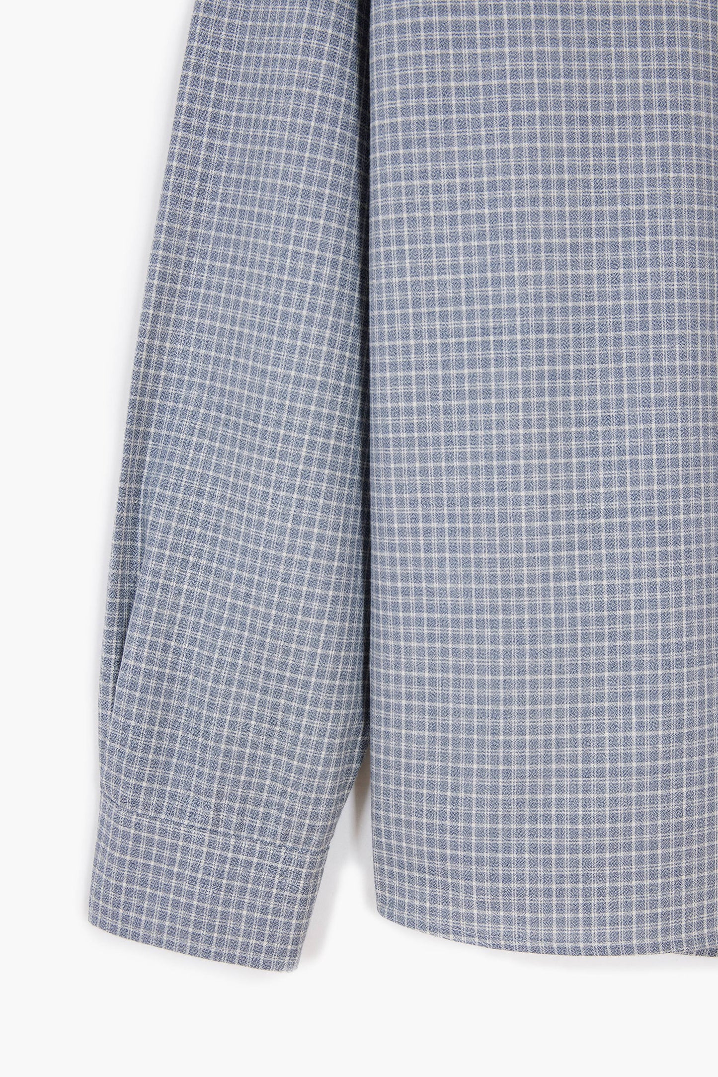 Dad's shirt - Toile de coton à carreaux Bleu/Blanc