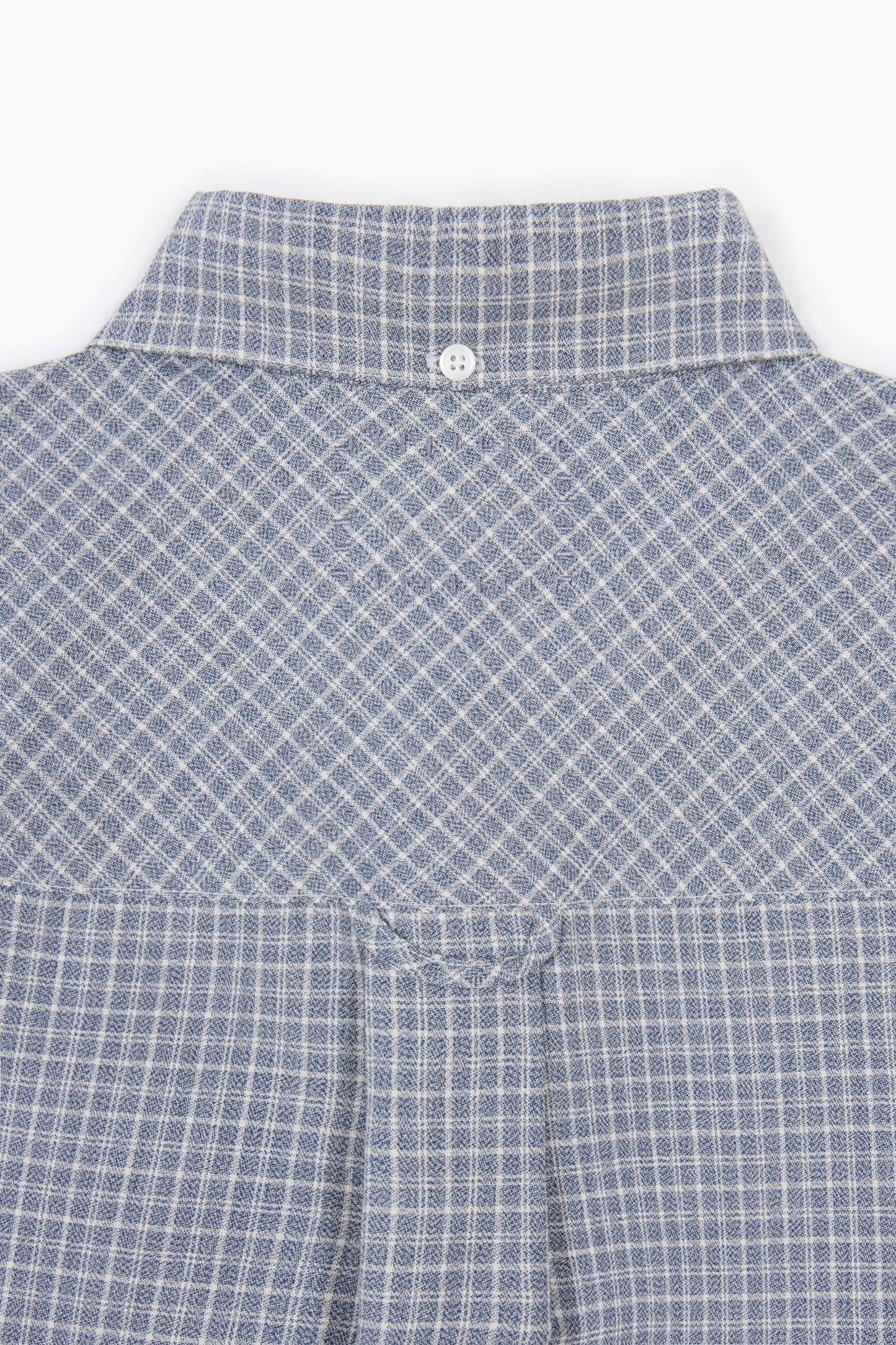 Dad's shirt - Toile de coton à carreaux Bleu/Blanc