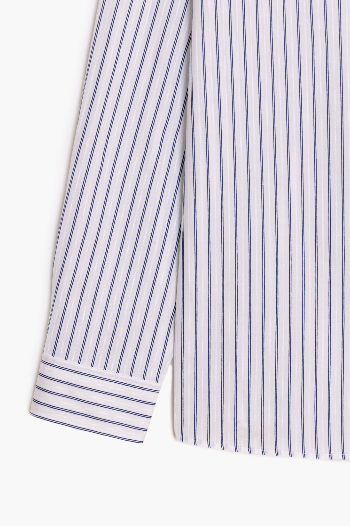 Dad's Shirt - Blue/White Striped Dobby Cotton