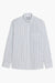 Dad's shirt - Coton à rayures dobby Bleu/Blanc