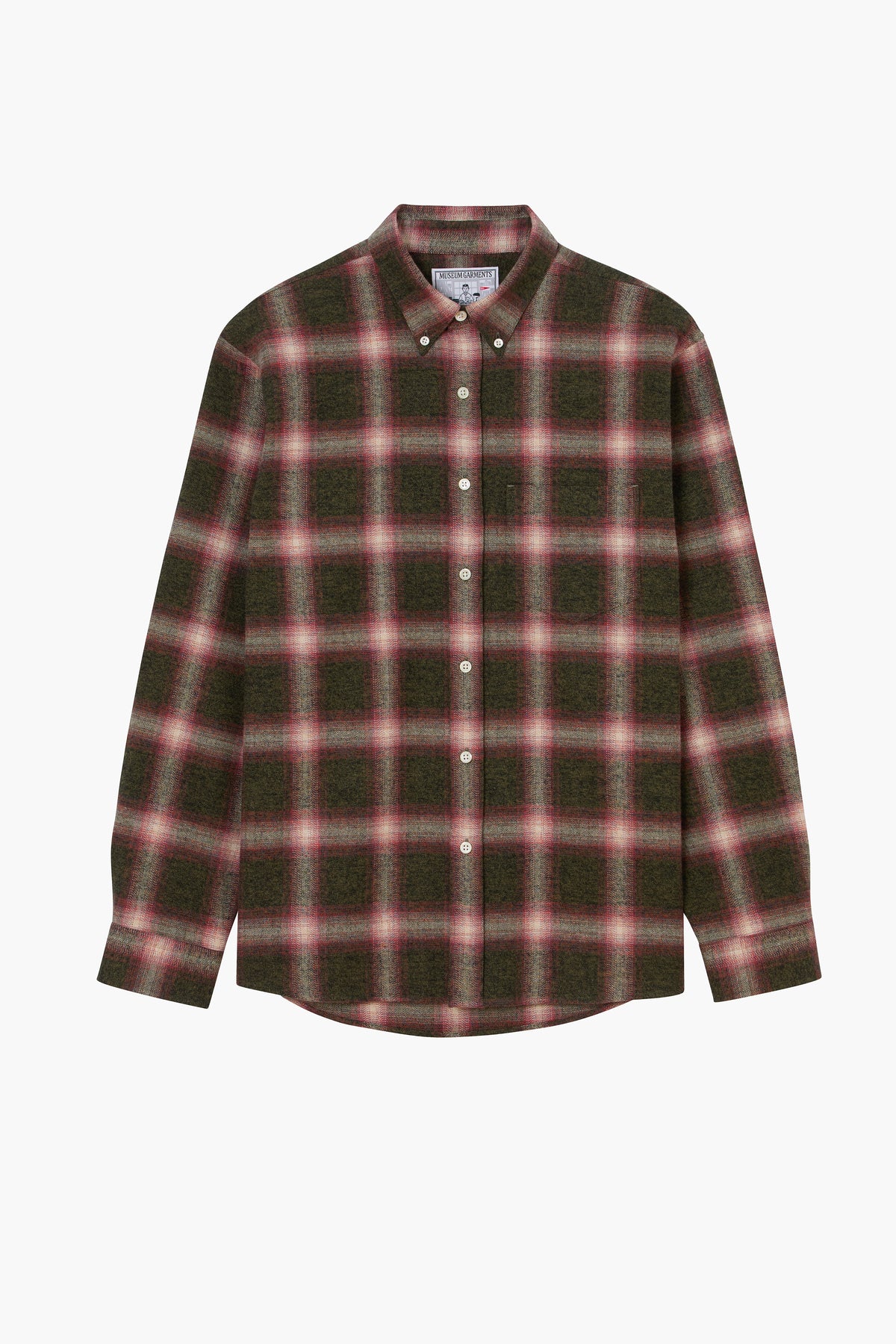 Dad'S Shirt - Checked Cotton flannel Green/Red