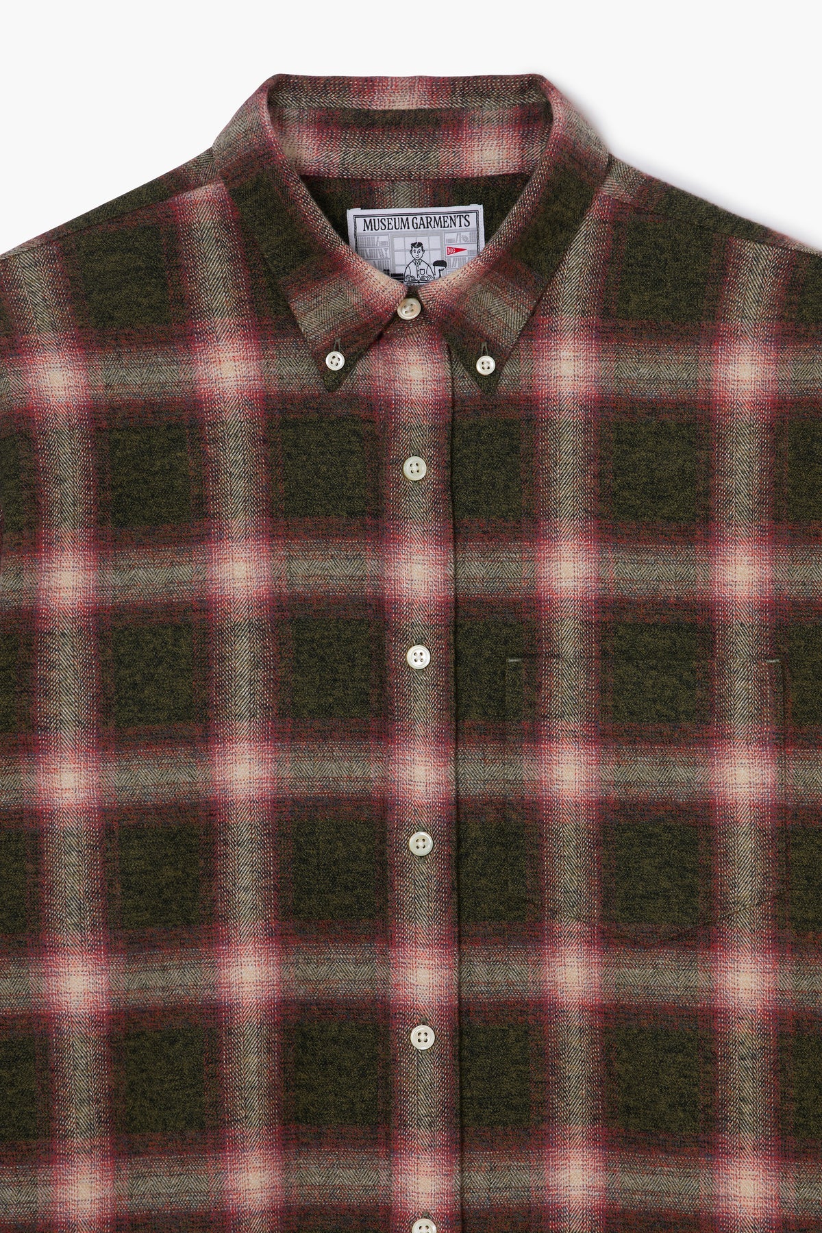 Dad'S Shirt - Checked Cotton flannel Green/Red
