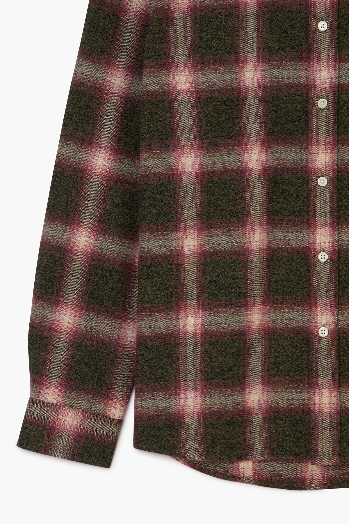 Dad'S Shirt - Checked Cotton flannel Green/Red