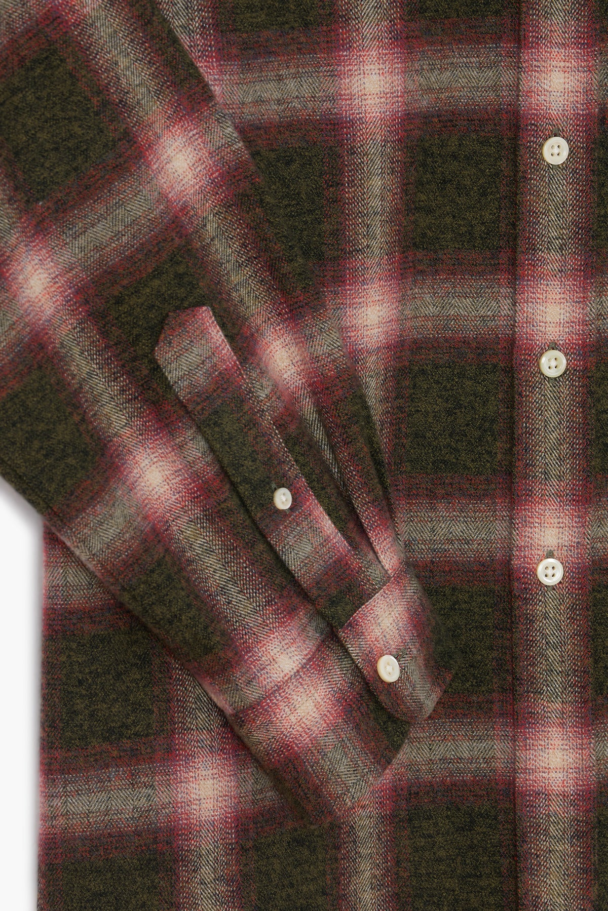 Dad'S Shirt - Checked Cotton flannel Green/Red