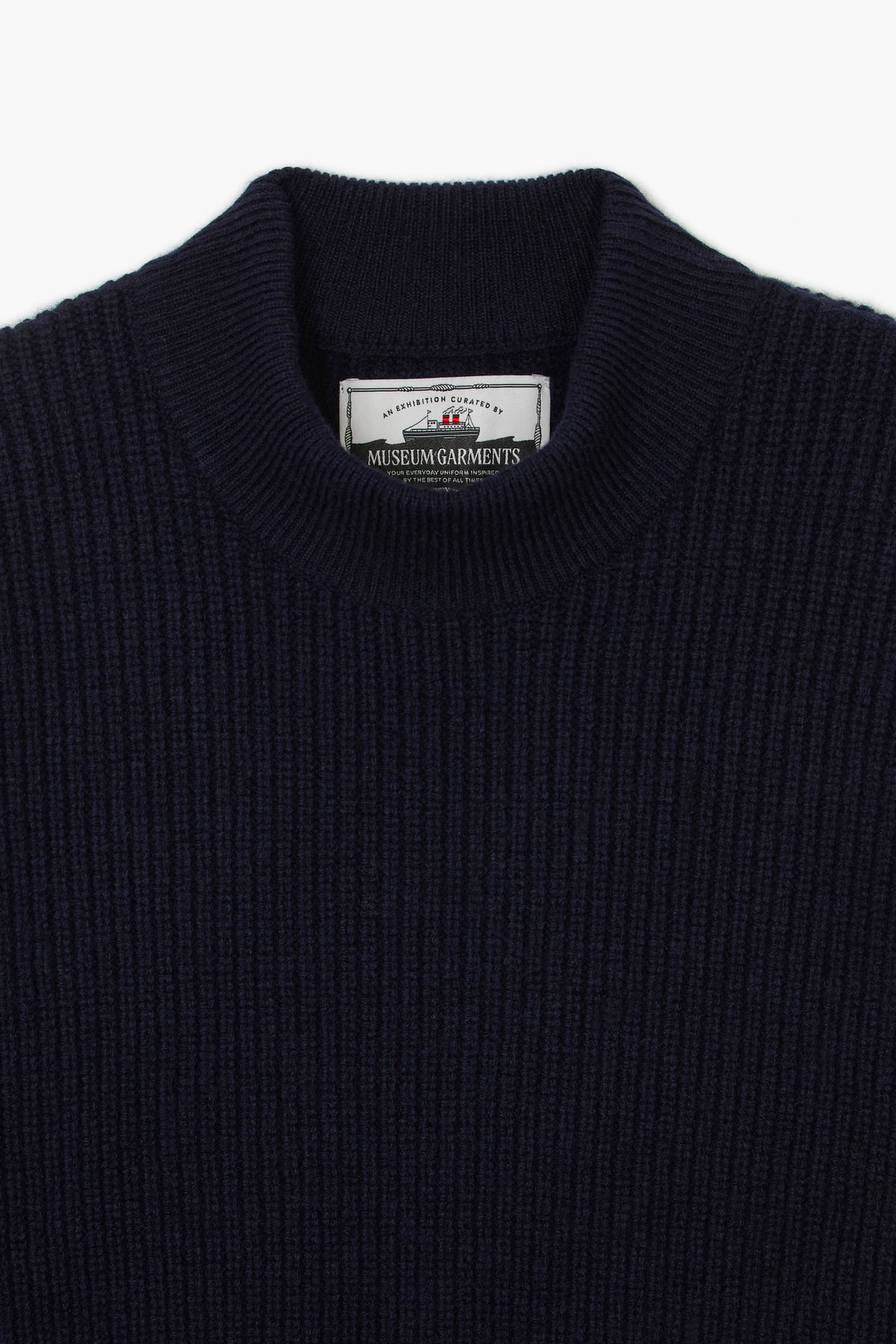 Deck Sweater - Laine d'agneau Bleu Marine