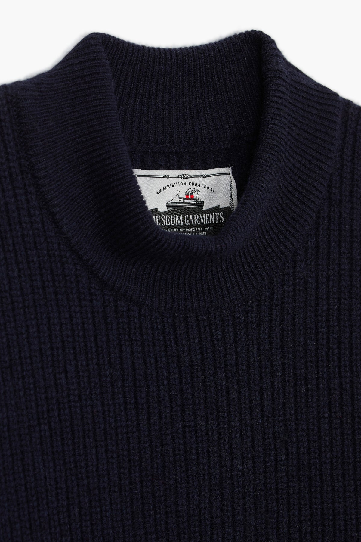 Deck Sweater - Laine d'agneau Bleu Marine