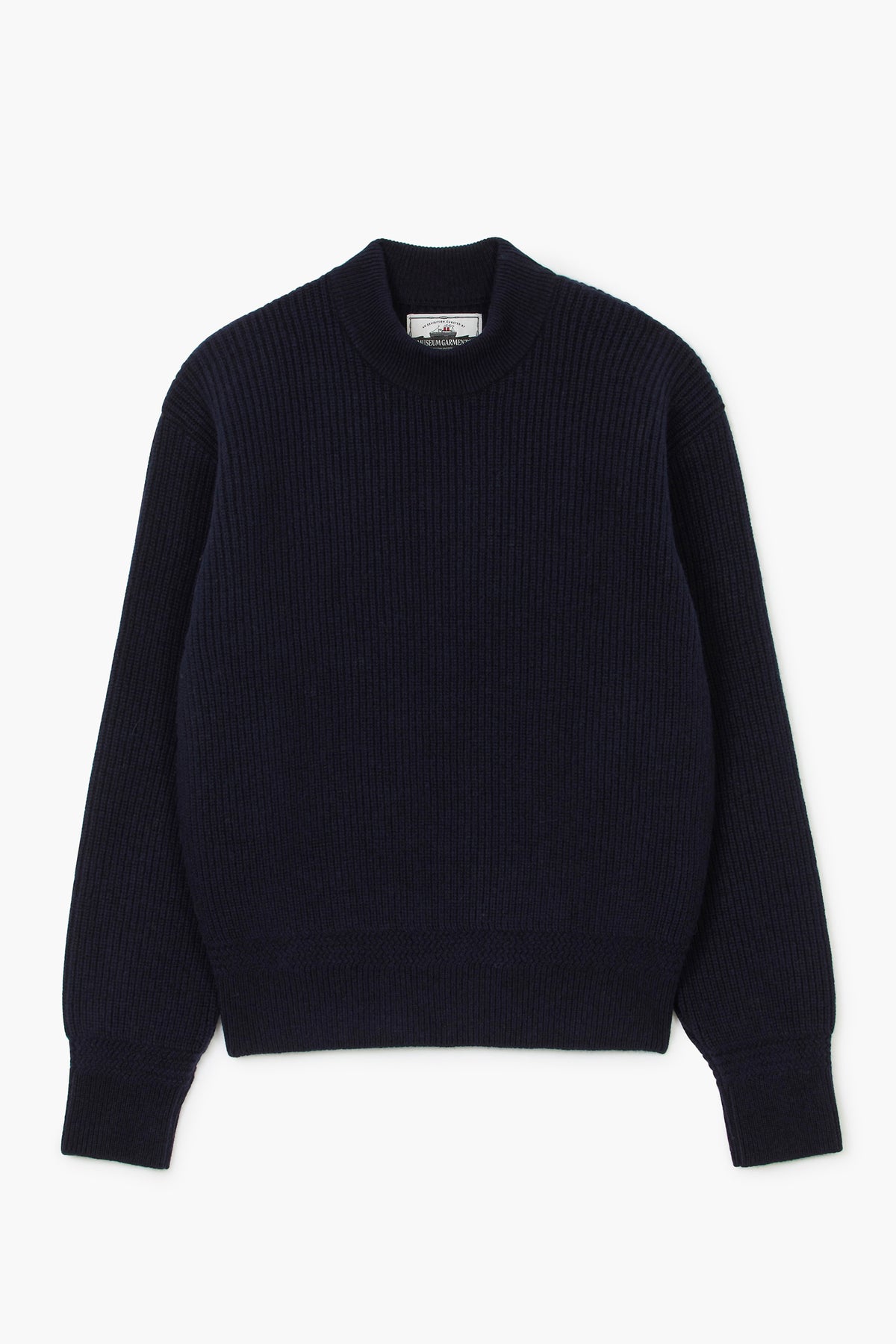 Deck Sweater - Lambswool Navy