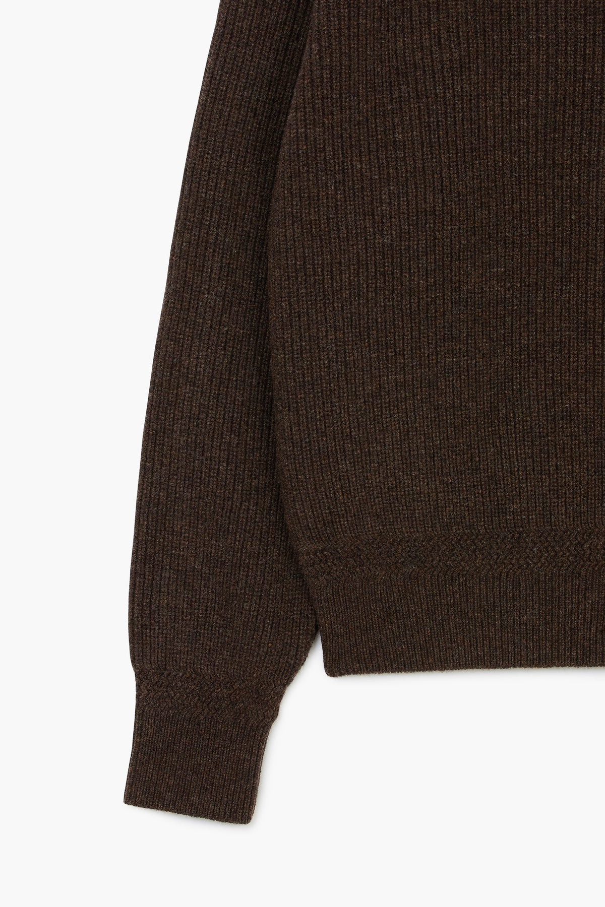 Deck Sweater - Laine d'agneau Marron