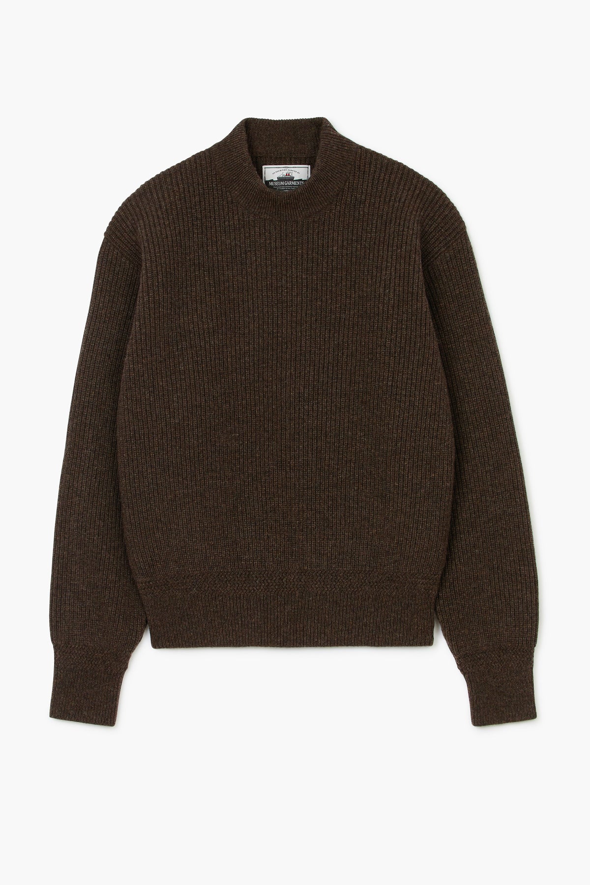 Deck Sweater - Laine d'agneau Marron